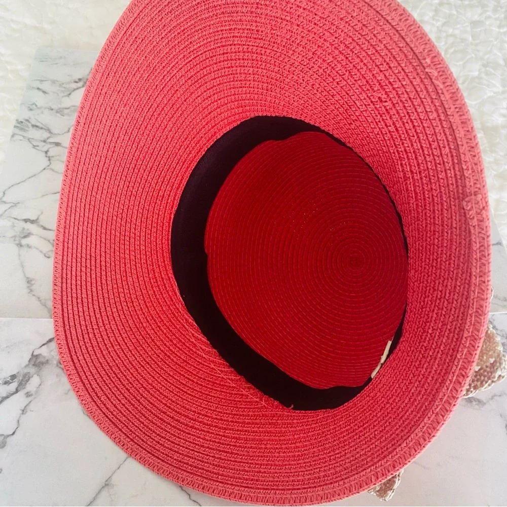💕Pretty Sun/Beach Hat SZ OS - Picture 3 of 13